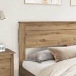 vidaXL Tête de lit Chêne artisanal 200 cm Bois d'ingénierie