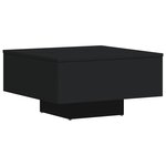 vidaXL Table basse noir 60x60x31 5 cm bois d'ingénierie