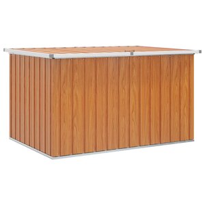 vidaXL Boîte de Rangement Extérieure Acier galvanisé 150 x 101 x 91 cm