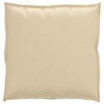 vidaXL Coussin de palette beige 70x70x12 cm  tissu Oxford