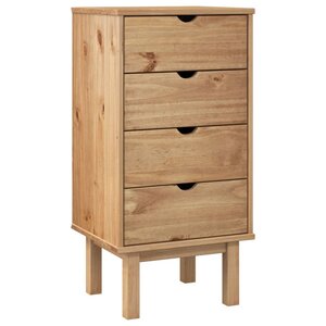 vidaXL Commode OTTA 45x39x90 cm bois de pin massif