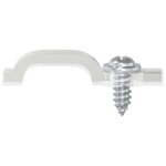 vidaXL Clips de bande LED 2 Pièces Transparent 2 x 1 x 0.5 cm