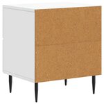 vidaXL Cabinet de chevet Blanc 43 x 34 5 x 47 5 cm Bois d'ingénierie