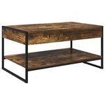 vidaXL Table basse Chêne Fumé 80 x 50 x 40 cm Bois d'ingénierie