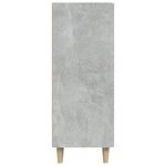 vidaXL Buffet gris béton 69 5x34x90 cm bois d'ingénierie