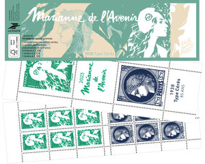 Carnet de timbres Marianne de l'avenir - 85 ans du Type Cérès - Salon d'Automne 2023