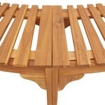 vidaXL Entourage de bain à remous Marron Ø255 cm Bois d'acacia massif