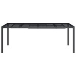 vidaXL Table de jardin anthracite 200x100x72 cm acier