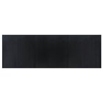 vidaXL Tapis rectangulaire noir 100x300 cm bambou