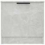 Vidaxl table de chevet gris béton 40x39x40 cm