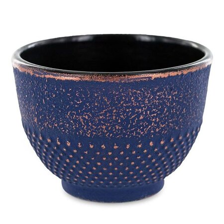 Tasse en fonte bleu et bronze - 0 15 L