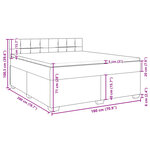 vidaXL Sommier à lattes de lit et matelas Vert foncé 180x200cm Velours