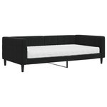 vidaXL Lit de jour avec matelas noir 100x200 cm velours