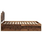 vidaXL Cadre de lit Bois ancien 150 x 200 cm Pin massif