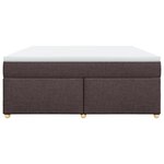 vidaXL Sommier à lattes de lit avec matelas Marron foncé 180x200 cm