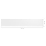 vidaXL Écran de balcon Blanc 90x500 cm Tissu Oxford