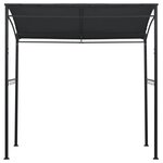 vidaXL Belvédère de barbecue 215x150x220 cm Anthracite Acier