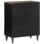 vidaXL Buffet gris clair 60x33 5x75 cm bois de manguier massif