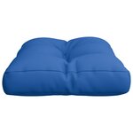 vidaXL Coussin de palette bleu royal 60x40x12 cm tissu