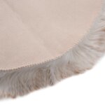 vidaXL Tapis 60 x 90 cm Peau de mouton synthétique Mélange de marron