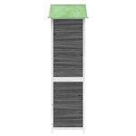 vidaXL Abri à outils de jardin gris 120x53 5x170 cm bois massif pin