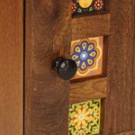 vidaXL Cabinet de chevet Marron 50 x 33 x 60 cm Bois de mangue massif