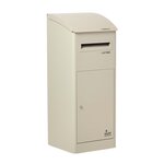 Boîte à colis Extra-Large Beige 1 porte Couvercle incliné Acier galvanisé SMART PARCEL BOX®