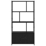 vidaXL Étagère Chêne noir 80 x 30 x 155 5 cm Bois d'ingénierie
