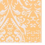 vidaXL Tapis d'extérieur ARAKIL Orange et blanc 120x180 cm PP