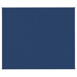 vidaXL Couverture lestée Bleu 220x260 cm 11 kg Tissu