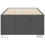 vidaXL Cadre de lit sans matelas gris foncé 90x200 cm tissu