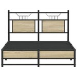 vidaXL Cadre de lit sans matelas chêne sonoma 120x190 cm