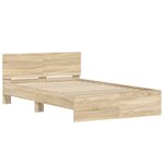 vidaXL Cadre de lit sans matelas chêne sonoma 120x190 cm