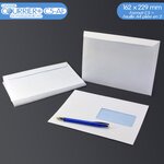 Lot de 500 enveloppes blanches c5 avec fenêtre - gamme courrier+