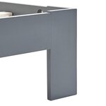vidaXL Cadre de lit Gris Bois de pin massif 120 x 200 cm