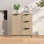 vidaXL Buffet Chêne sonoma 60x30x70 cm Bois d'ingénierie