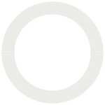 vidaXL Anneau d'arbre plat   blanc  Ø90/120 cm en acier.