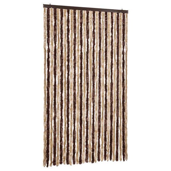 vidaXL Moustiquaire beige et marron clair 118x220 cm chenille