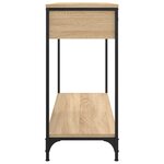 vidaXL Table console chêne sonoma 100x34 5x75 cm bois d'ingénierie