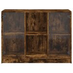 vidaXL Buffet chêne fumé 102x37x75 5 cm bois d'ingénierie