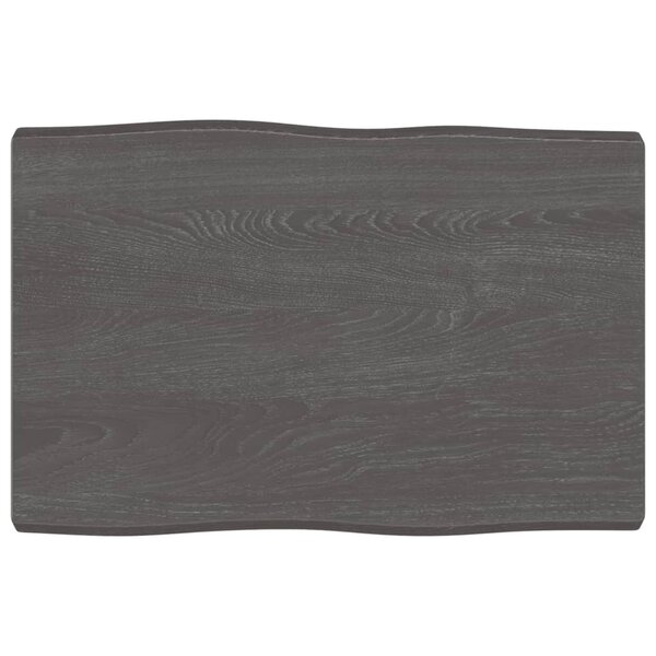 vidaXL Dessus de table bois massif traité bordure assortie