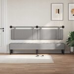 vidaXL Tête de lit suspendue Gris nuage Tissu
