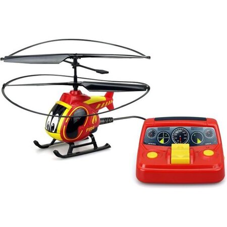 Tooko - hélicoptere télécommandé pompier rouge - des 4ans - La Poste