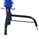 vidaXL Demi sapin de Noël artificiel avec support Bleu 150 cm PVC
