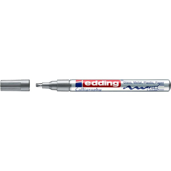Marqueur Peinture brillante 753 argent 1-2 5 mm x 10 EDDING