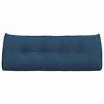 vidaXL Coussin de Dos Bleu 120 x 24 x 50 cm tissu