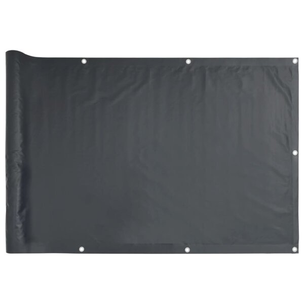 vidaXL Écran de balcon en tissu Oxford 75x400 cm Anthracite