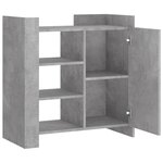 vidaXL Buffet gris béton 73 5x35x75 cm bois d'ingénierie
