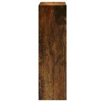 vidaXL Armoire à chaussures Chêne fumé 63x24x81 cm Bois d'ingénierie