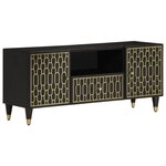 vidaXL Meuble TV 105x33x46 cm Bois massif de manguier